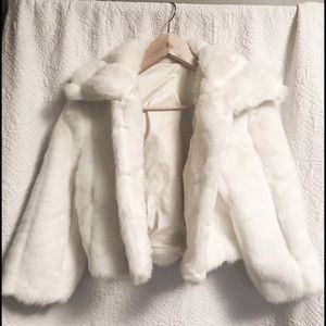Forever 21  Glamorous White Faux Fur Cost